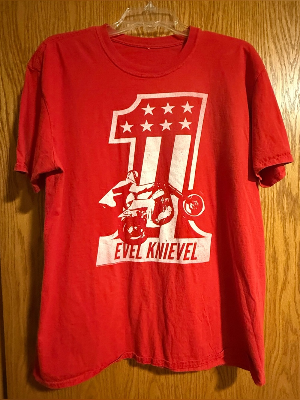 Evel Knievel Red Graphic T-Shirt